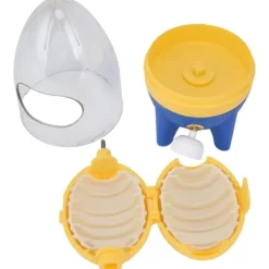 Vispar & Shakers För Salladsdressing-Ägguleblandare Manuell lätt bärbar handdragrep Golden Egg Maker Easy Egg Scrambler Shaker för matlagning