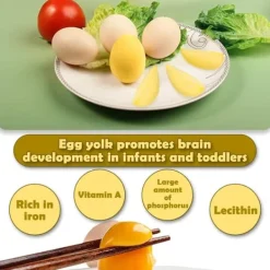 Vispar-Äggvisp, manuell gyllene äggvisp med dragsnöre, äggulproteinmixer, roterande äggvita och äggula, matlagningsverktyg, köksredskap, äggpuddingmaskin