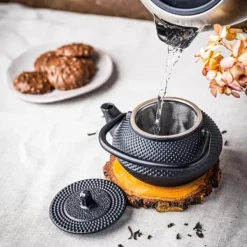 Kaffe- & Tekannor-Gjutjärn tekanna infuser 0,3L KINGHOFF KH-1817