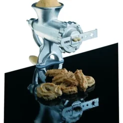 Gjutjärns manuell köttkvarn - BAUMALU - 450076 - Nr 8 med bakverkstillbehör