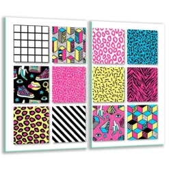 Mat- & Dryckesschabloner-GLAS SKÄRBRÄDA 2x 30x52 MOSAIK