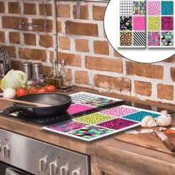 Mat- & Dryckesschabloner-GLAS SKÄRBRÄDA 2x 30x52 MOSAIK