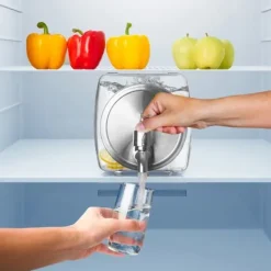 Dryckesautomater-Glasburk för drycker med kran, horisontell dispenser för kylskåp, 3,5L, ORION 143792