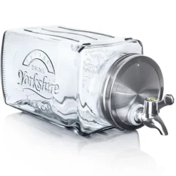 Dryckesautomater-Glasburk för drycker med kran, horisontell dispenser för kylskåp, 3,5L, ORION 143792