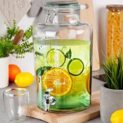 Glasburk med kran 8 l