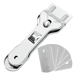 Rengöringsutrustning-Glashällsskrapa / Glasskrapa - Med 6 utbytbara blad
