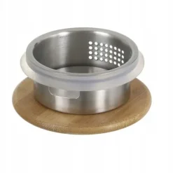 Kaffe- & Tekannor-Glaskanna för drycker med bambulock Wilmax 1,9L