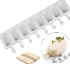 Glassform 8st Mini Cakesicles Silikonform + 50st Glasspinnar