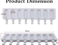 Glassform 8st Mini Cakesicles Silikonform + 50st Glasspinnar