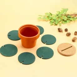 Glasunderlägg-Glasunderlägg - Kaktus - 6 st