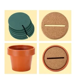 Glasunderlägg-Glasunderlägg - Kaktus - 6 st