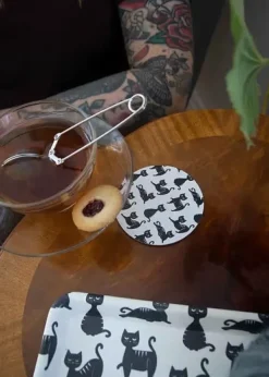 Glasunderlägg Kattfamilj 4-pack