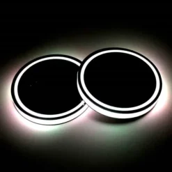 Glasunderlägg med färgskiftande LED-ljus - 2 pack