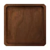 Glasunderlägg-Glasunderlägg, Mörkt Trä - Fyrkant - Nr. 3