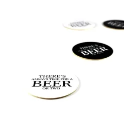 Glasunderlägg 4-pack "Beer"