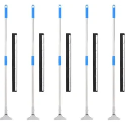 vidaXL Golv- & Mattrengöring-Golvskrapor 5 st 60,5x119,5 cm stål och gummi