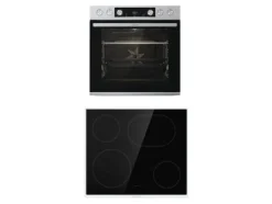 Gorenje EASY SET 2 - BCS6737E06X+ECD634X - ugn med spisplatta - med ångfunktion - inbyggd - med självrengöring
