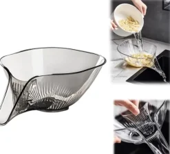 Durkslag & Silar-GOSHIES Dräneringsskål med tratt 3 delar handskar och trasa