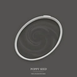 Tillbehör Till Kavlar-Grå matt väggfärg The Color Kitchen Poppy Seed Dispersion exklusiv för inomhusbruk Hög intensitet 5 liter
