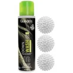 Tvättutrustning-GRANGERS DOWN WASH KIT 300 ML, duntvätt med bollar, tvättbollar dun