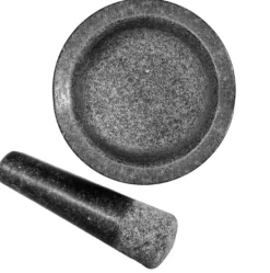 Mortlar & Mortelstötar-Granitbelagt stenbruk 12x12cm KINGHOFF KH-1679