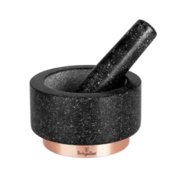 Mortlar & Mortelstötar-GRANITMORTEL BERLINGER HAUS BH-8608 Ø14cm SVART ROSA