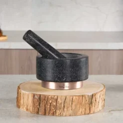 Mortlar & Mortelstötar-GRANITMORTEL BERLINGER HAUS BH-8608 Ø14cm SVART ROSA