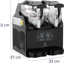 Slushmaskiner-Granitor slush sorbet dryckesmaskin dubbel 380 W 2 x 3 l