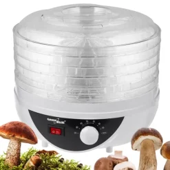 Torkugnar-GreenBlue svamp-, grönsaks- och frukttork, 250W effekt, mycket tyst, 5 såll, GB195