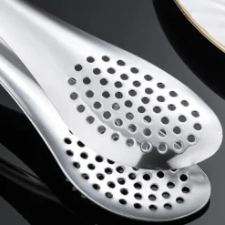 Grilltång Bärbar Halkskydd Förhindrar Skålling Grilltång I Rostfritt Stål För Grillmatlagning Camping 9 Tum