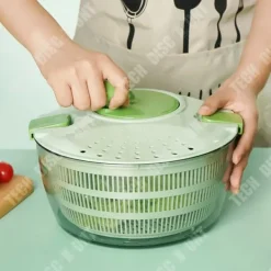 Salladsslungor-Grönsaksdehydrator - TECH DISCOUNT - Vevarm - 4L - Plastik - Grön