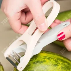 Matskalare & Urkärningsverktyg-Grönsaksskalare - TD® - Rostfritt stål - Ergonomiskt handtag - Rosa färg - Multifunktionell