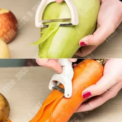 Matskalare & Urkärningsverktyg-Grönsaksskalare - TD® - Rostfritt stål - Ergonomiskt handtag - Rosa färg - Multifunktionell