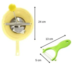 Matskalare & Urkärningsverktyg-Grönsaksskalare och -strimlare Fackelmann Vert Keramik Rostfritt stål Plast 20 x 40 x 30 cm 2 Delar