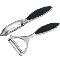 Grönsaksskalare Potatisskalare, halkfritt ergonomiskt handtag Rostfritt stål roterande skalare