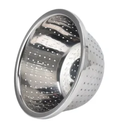 Durkslag & Silar-Grönsakstvättkorg Rostsäker multifunktions durkslag i rostfritt stål för kök Hushåll Silver18cm