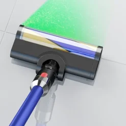 Dammsugartillbehör-Grönt dammvisande borsthuvud kompatibelt med Dyson V10 Slim/V12 Slim XB Gul Blå Mjuk Sammet