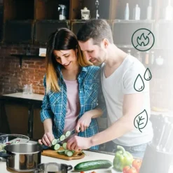 Grytlappset, 0,8x20x20 cm, Brun