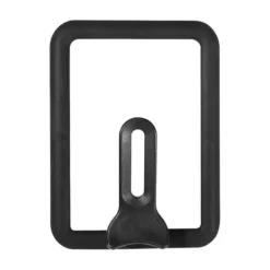 Grytlock i glas - Ståligt silikonlock för rektangelpanna (svart, 13 x 18 cm)