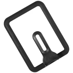 Grytlock i glas - Ståligt silikonlock för rektangelpanna (svart, 13 x 18 cm)