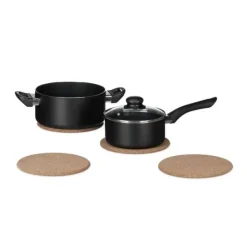 Grytunderlägg set, 1x19,3 cm, Brun