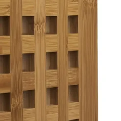 Karottunderlägg-Grytunderlägg set, 4x20x20 cm, Natur, Bambumaterial