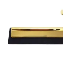 Rengöringsutrustning-Gummiskrapa för fönster, vattenånga, spegelkabiner med handtag, metall, guldkrok