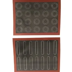 Bakning-Halkfri mikroperforerad ugnsmatta Silikon Kex Bakmatta Macarons Pizzakaka Bakplåtsmatta Ugn Mikrovågsugn Bakform Verktyg