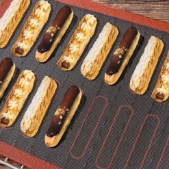 Bakning-Halkfri mikroperforerad ugnsmatta Silikon Kex Bakmatta Macarons Pizzakaka Bakplåtsmatta Ugn Mikrovågsugn Bakform Verktyg
