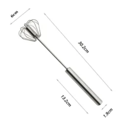 Vispar-Halvautomatisk Visp i Rostfritt Stål - Upp & Ner