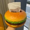 Hamburgerduksask, Hamburgerhållare, Intressant och praktiskt näsduksaskskydd, Kan användas för hem, kontor, fest