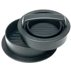 Pressar-Hamburgerpress - KONVINIT - 3 i 1 - Avtagbar - Lätt att använda - Svart