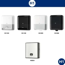 Pappershanddukar-Handduk TORK Adv H1 blå 6/fp