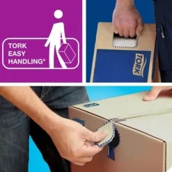 Pappershanddukar-Handduk TORK Adv H1 blå 6/fp